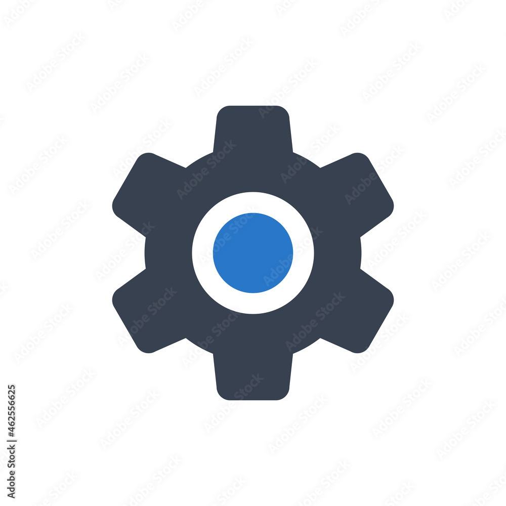 Gear icon vector graphic Gear icon vector graphic