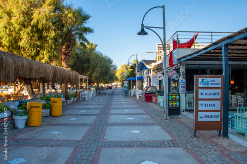Ortakent street view in Bodrum Town of Turkey photo
