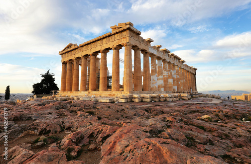 Parthenon on Acropolis, Athens, Greece. Nobody