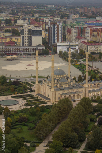 Aerial view of Grozny, Russia