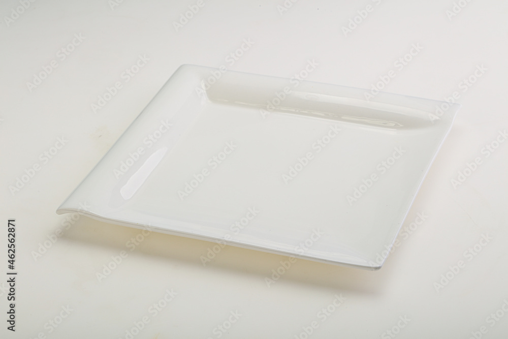 White proclean plate for serving White proclean plate for serving