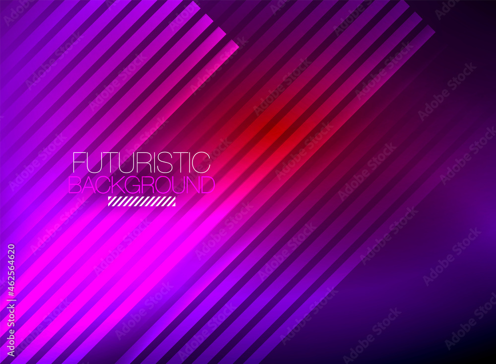 Bright neon color techno abstract background, shiny glowing neon lines in the dark background Bright neon color techno abstract background, shiny glowing neon lines in the dark background