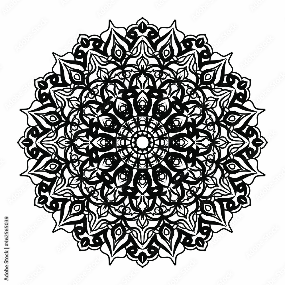 Vector round abstract circle. Mandala style Vector round abstract circle. Mandala style