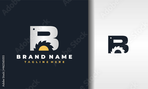 letter B saw logo