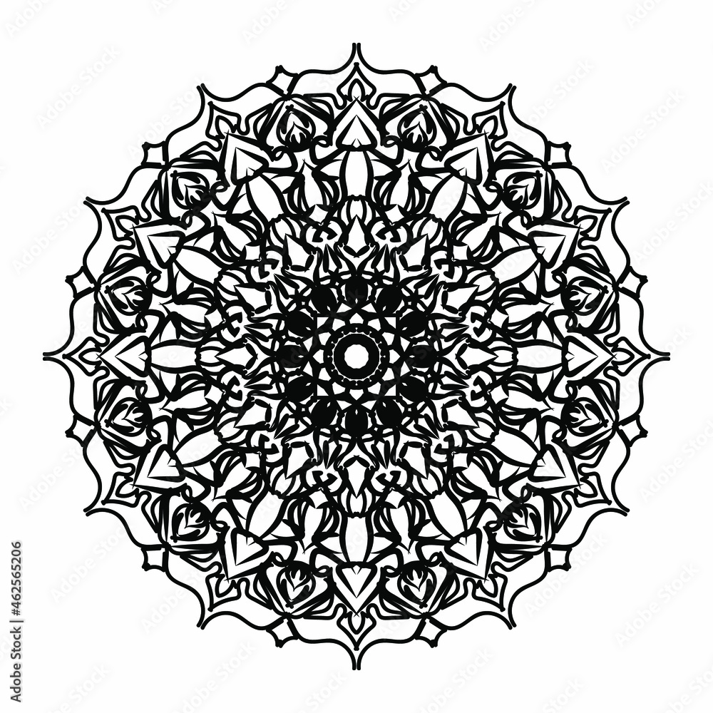 Vector round abstract circle. Mandala style Vector round abstract circle. Mandala style