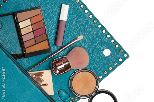 Cosmetic kit isolated on a white background