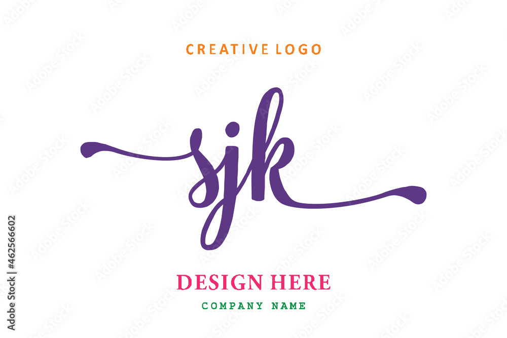 SJK lettering logo is simple, easy to understand and authoritative SJK lettering logo is simple, easy to understand and authoritative