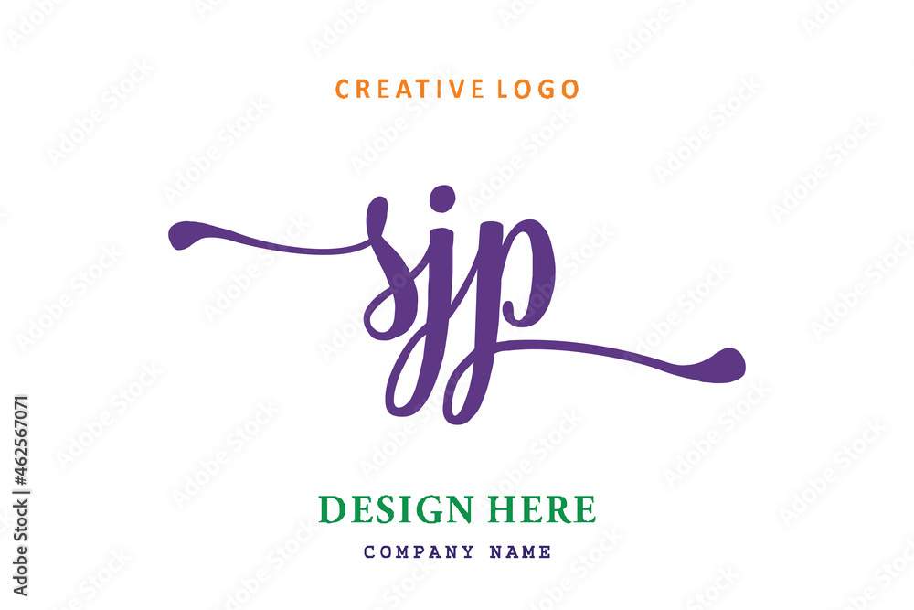 SJP lettering logo is simple, easy to understand and authoritative SJP lettering logo is simple, easy to understand and authoritative