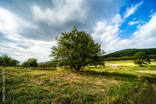 Rural Caucasus mountain landscape, Birtvisi Canyon, Georgia photo