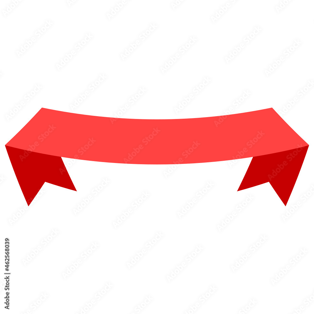 red ribbon banner. red ribbon banner.