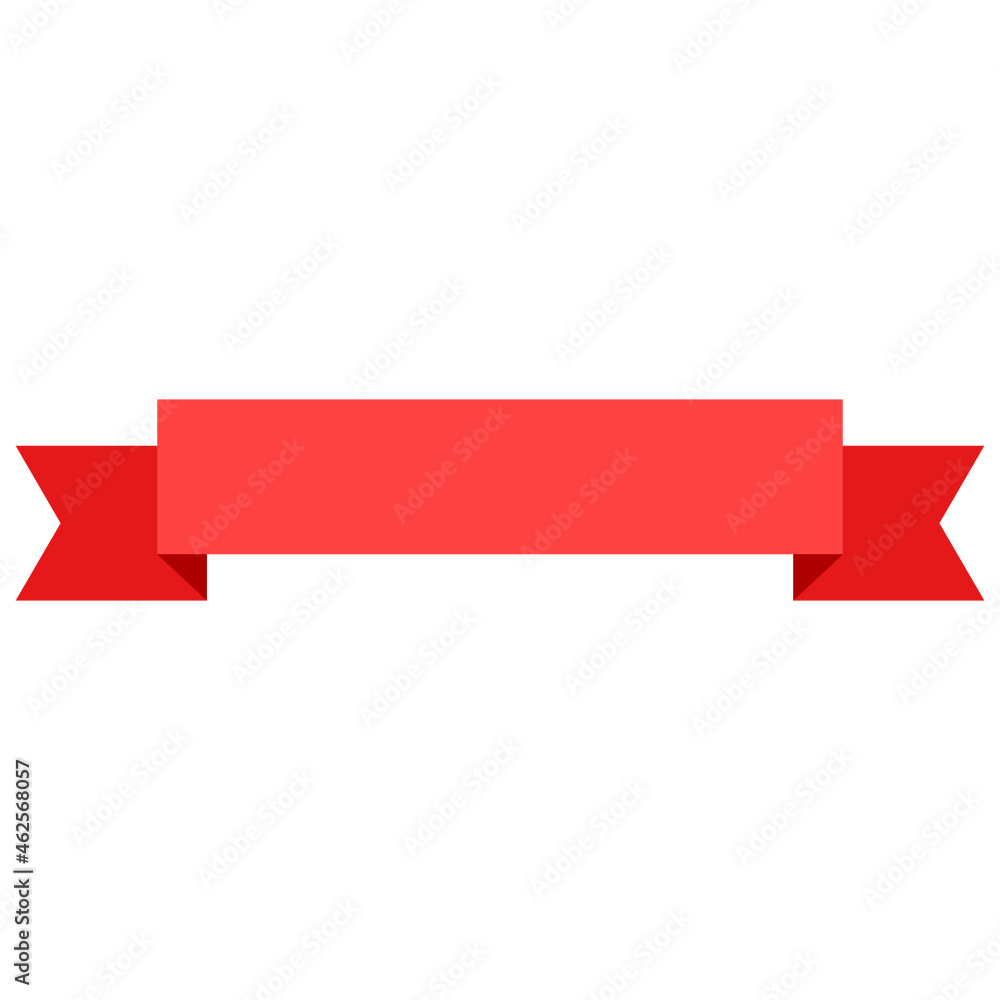 red ribbon banner. red ribbon banner.
