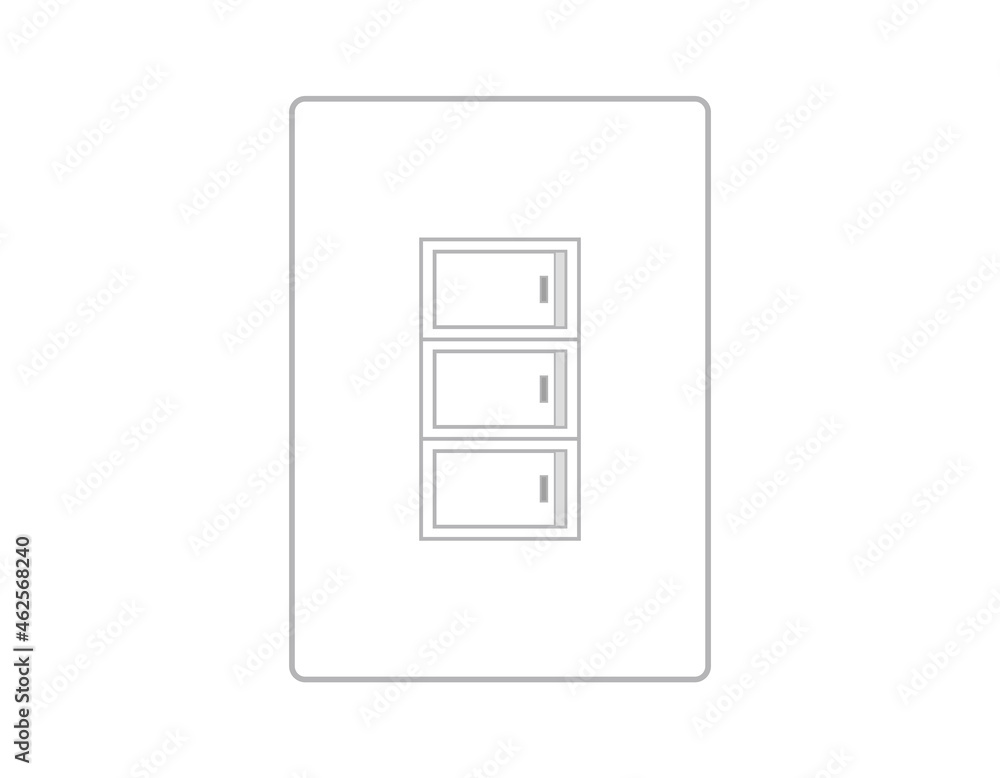 蛍光灯の電源スイッチ ベクターイラスト 蛍光灯の電源スイッチ ベクターイラスト