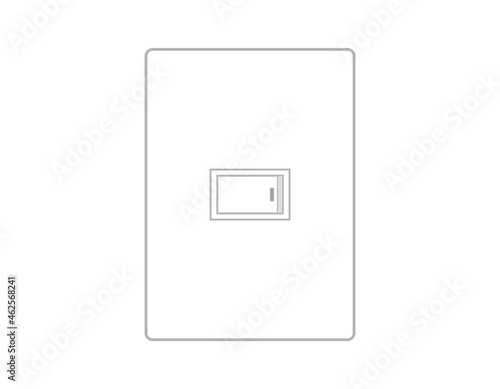 蛍光灯の電源スイッチ　ベクターイラスト