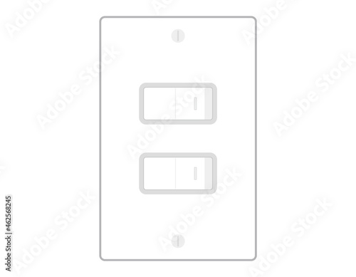 蛍光灯の電源スイッチ　ベクターイラスト