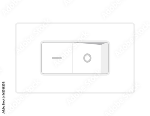 蛍光灯の電源スイッチ　ベクターイラスト