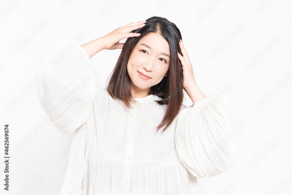 悩み事を抱える主婦