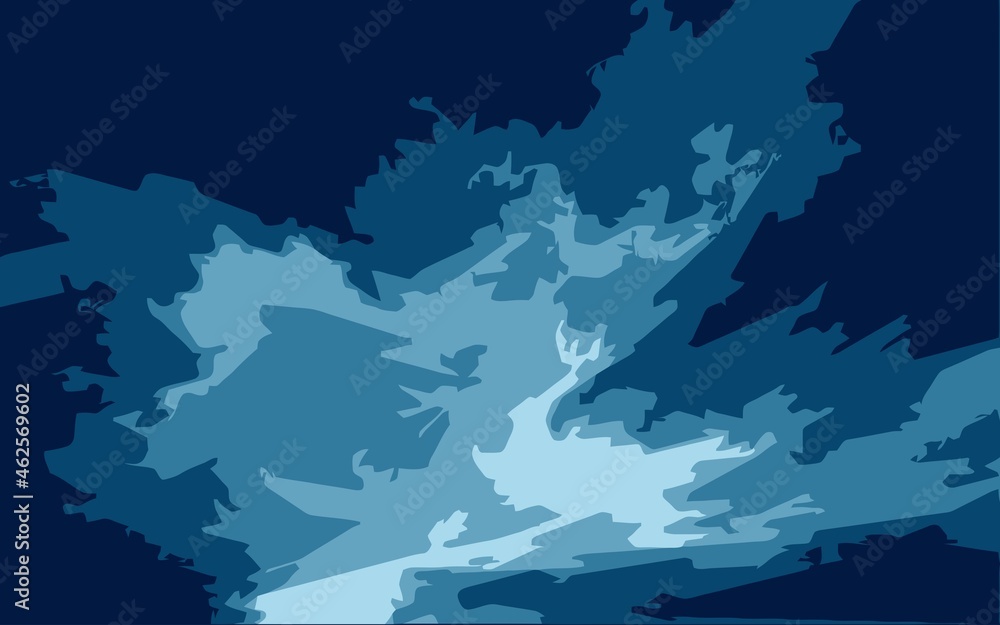 Abstract image with shades of blue. Simplified minimalism in contemporary art. Abstract image with shades of blue. Simplified minimalism in contemporary art.