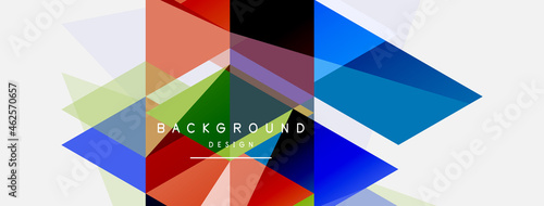 Mosaic triangles geometric background. Techno or business concept  pattern for wallpaper  banner  background  landing page