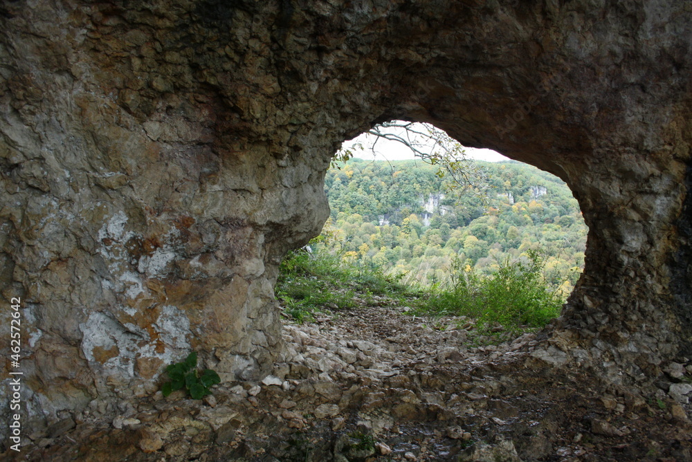 window in the cave