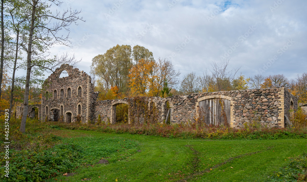 stone ruins of maison