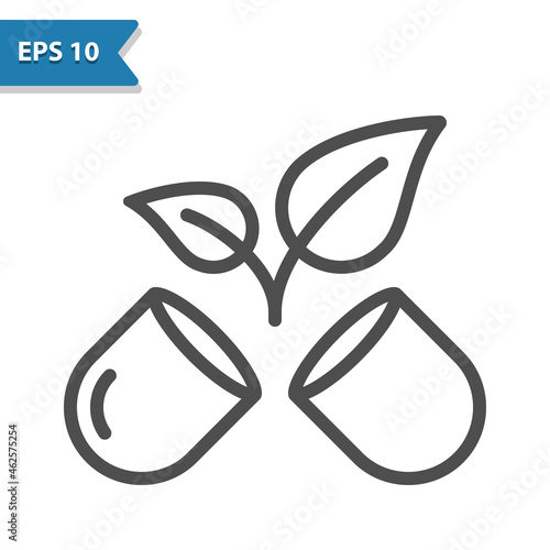 Herbal Supplement, Pill Icon