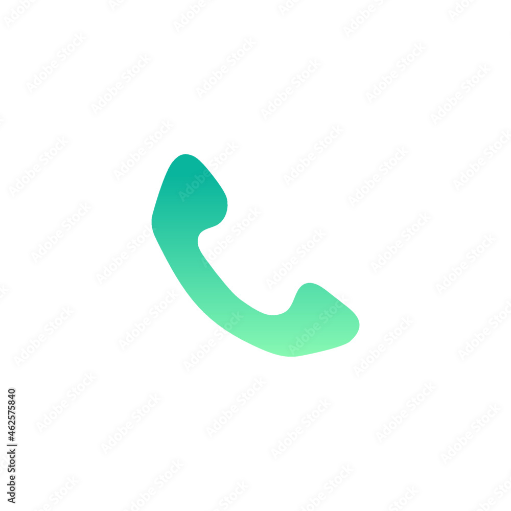 Phone call icon in gradient color style Phone call icon in gradient color style