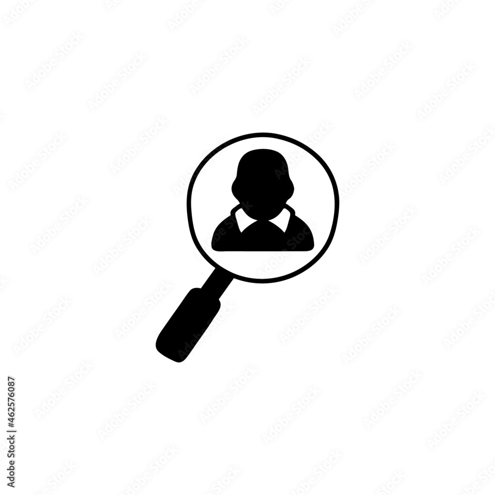 find man icon in solid black flat shape glyph icon, isolated on white background find man icon in solid black flat shape glyph icon, isolated on white background