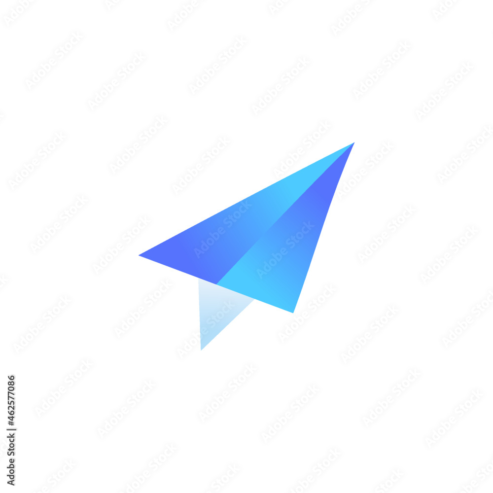  paper plane Message icon in gradient color style