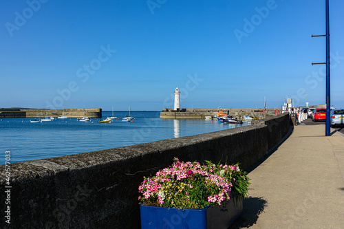 View of the lighthouse of Donaghadee, Northern Ireland,United Kingdom
 photo