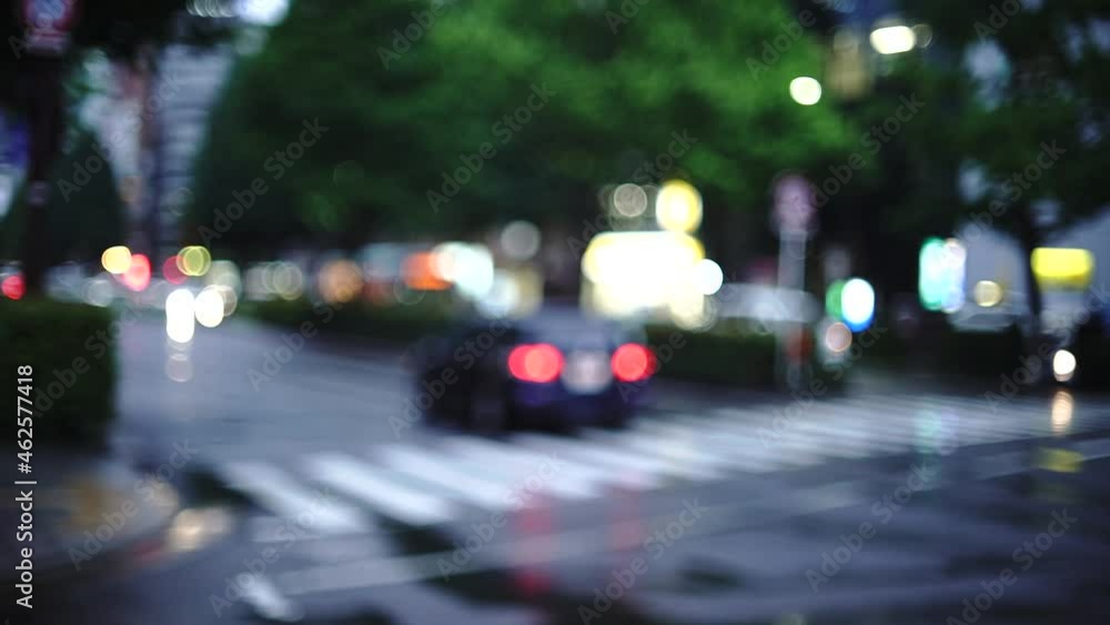 夜の道路 スローモーション 夜の道路 スローモーション