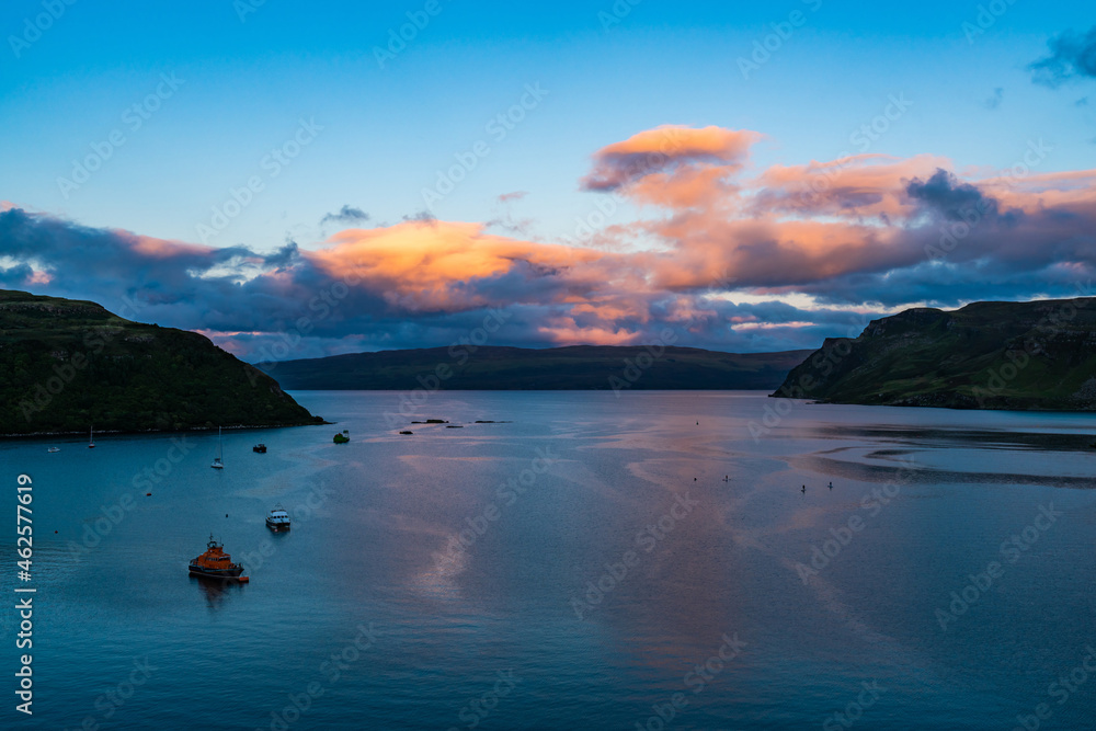 Sunset over Loch Portree