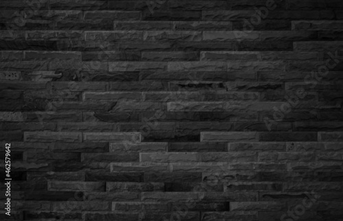 Abstract dark brick wall texture background pattern, Empty brick wall surface texture. 