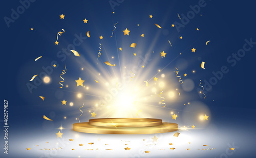 	
Vector illustration for award winners. Pedestal or platform for honoring prize winners.