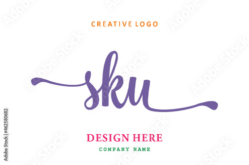 SKU lettering logo is simple, easy to understand and authoritative