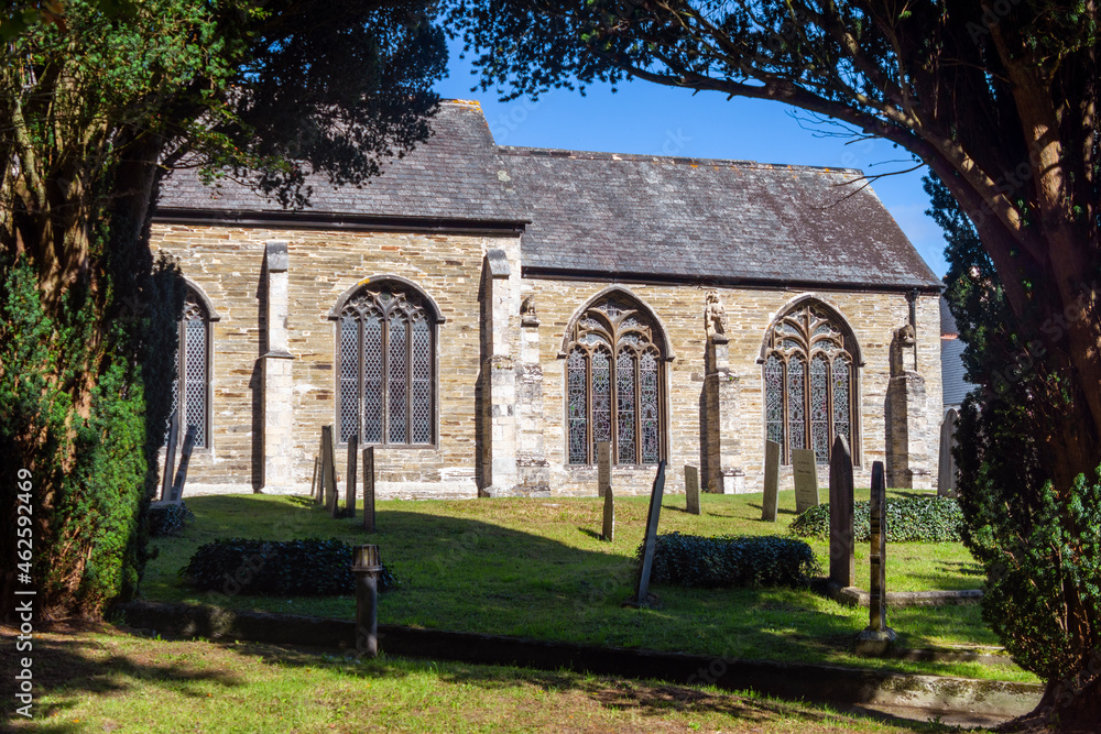 St Petroc's church, Padstow, Cornwall, UK