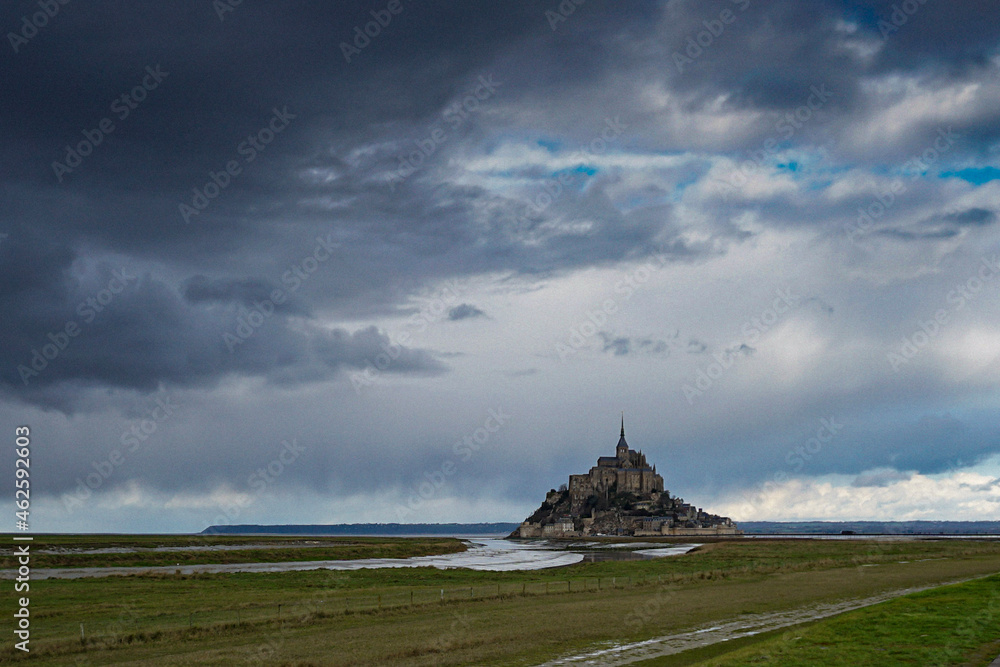 storm over the sea