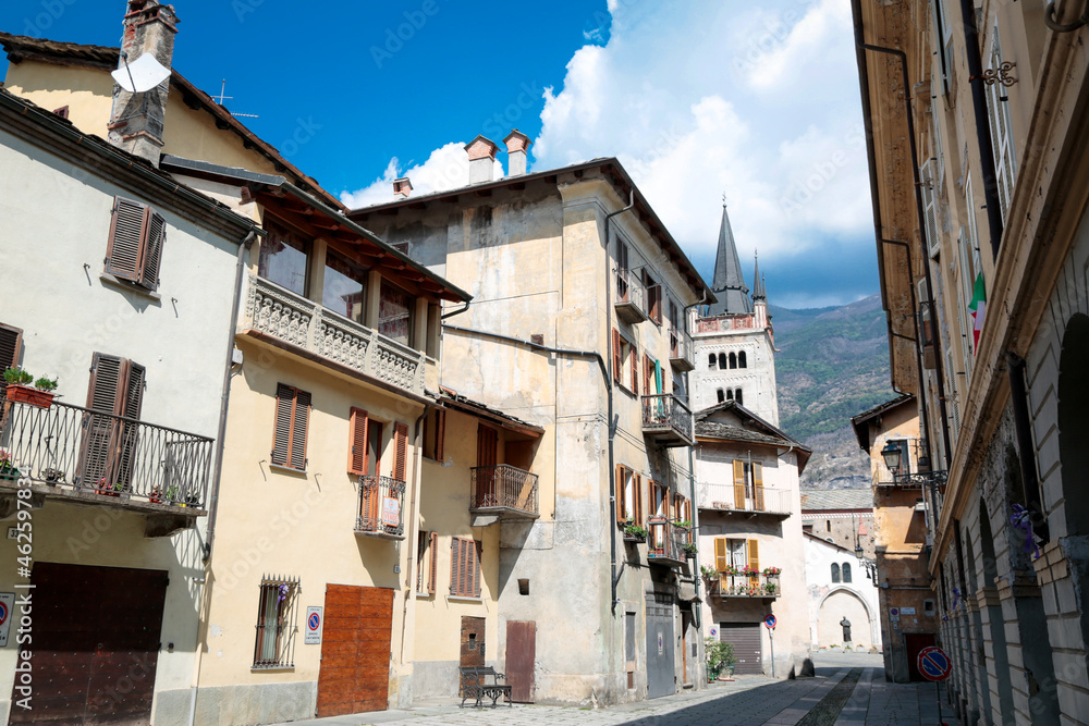 Segusium, susa: historical city of northen italian alps, piedmont italy