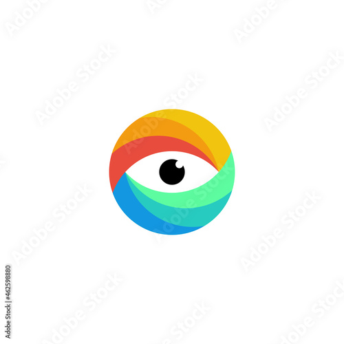 Illustration vector graphic template of eyes icon logo