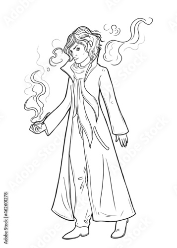 Sherlock Holmes. Character design. Vector illustration