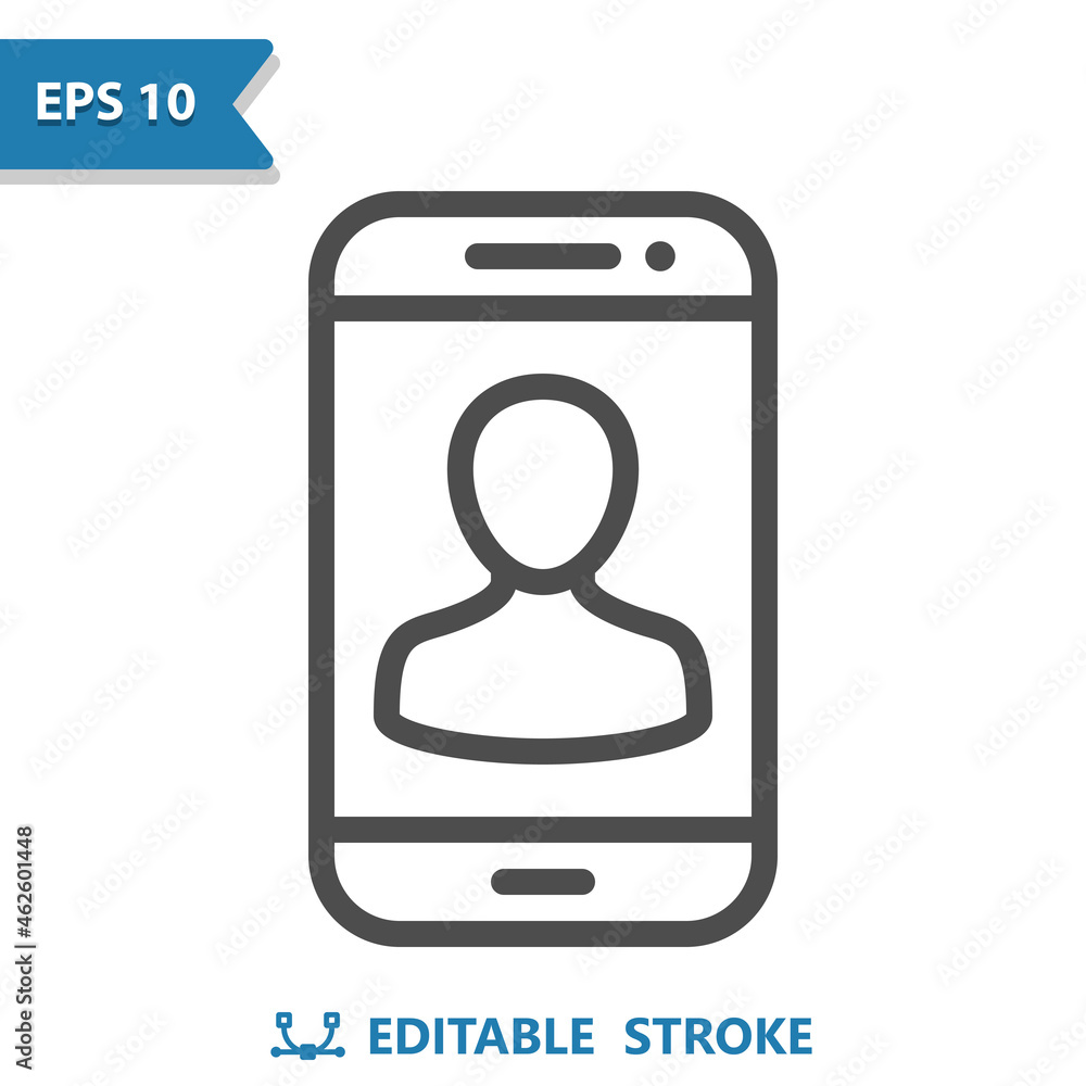Video Call - Mobile Phone - Contact Icon
