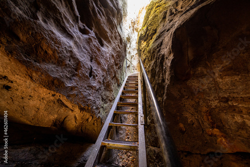 Sächsische Schweiz Hockstein Hocksteinaussicht Wolfsschlucht Sandstein Elbsandstein Gebirge Höhle 