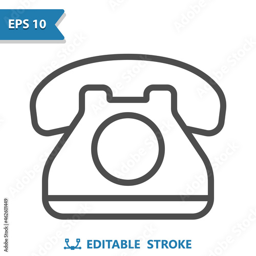 Telephone - Landline - Rotary Phone Icon