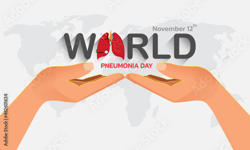 World Pneumonia Day. Vector Illustration on the theme World Pneumonia Day.