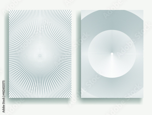 Lines in Circle Form . Spiral Vector Illustration .collection of round lines background . Design element . Abstract Geometric circular shapes .Rotating radial stripes collection. Concentric circles