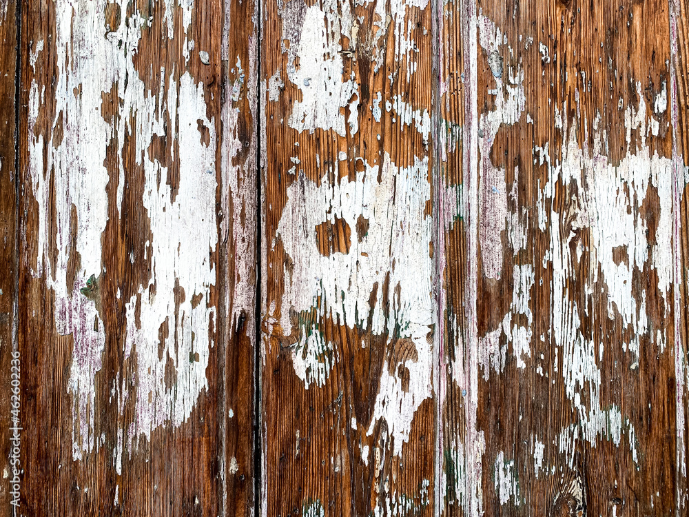 Old shabby wooden white painted background. Peeling paint. Texture of wood. Vintage wood Old shabby wooden white painted background. Peeling paint. Texture of wood. Vintage wood