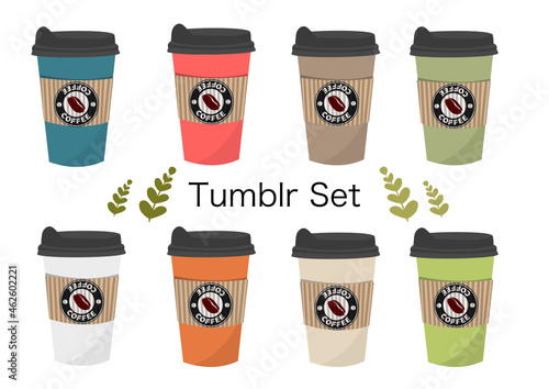 tumbler material sticker set,タンブラーステッカー素材セット,SVG