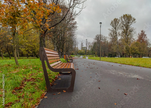 Park Ludowy Lublin jesienną porą