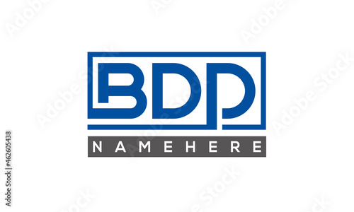 BDD creative three letters logo