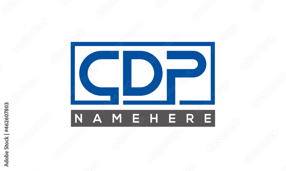CDP creative three letters logo CDP creative three letters logo