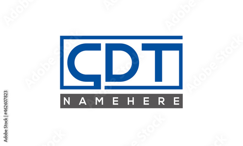 CDT creative three letters logo